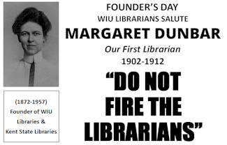 Saluting Margaret Dunbar -- WIU's First Librarian