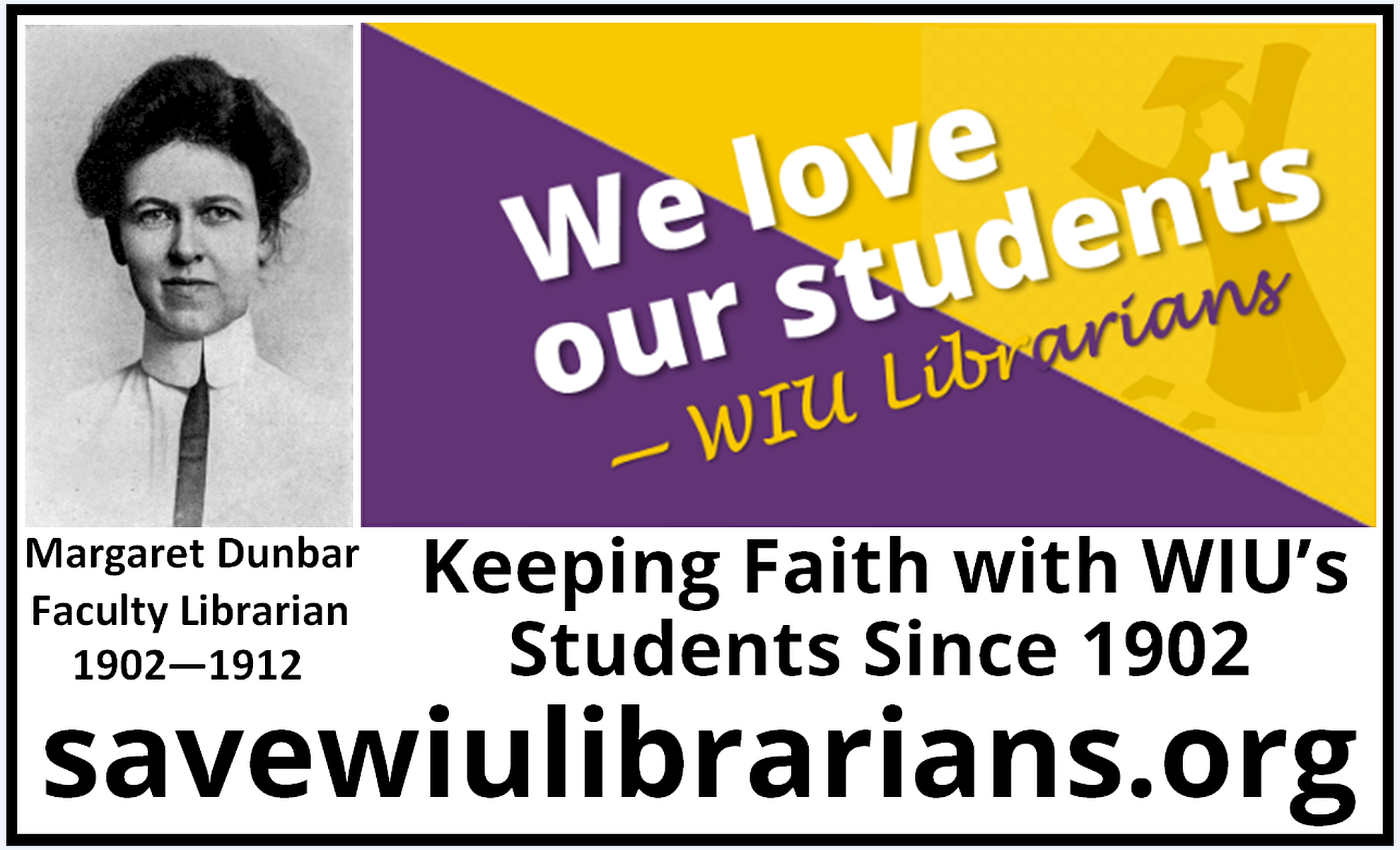 Keeping Faith with WIU's Students Since 1902